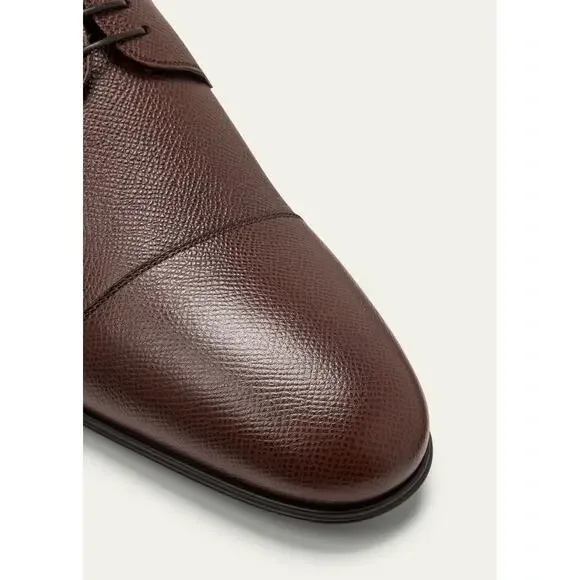 Christian Louboutin Surcity Flat Brown Leather Dress Oxford Derby Loafer 46 13 Christian Louboutin Surcity Flat Brown Leather Dress Oxford  main image 3